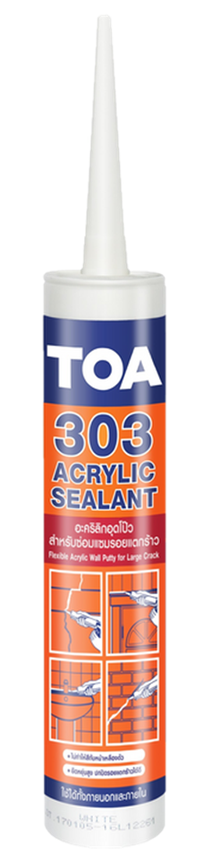 #TOA อะคริลิก ซีลแลนท์ 303 สีน้ำตาล ขนาด 280mL