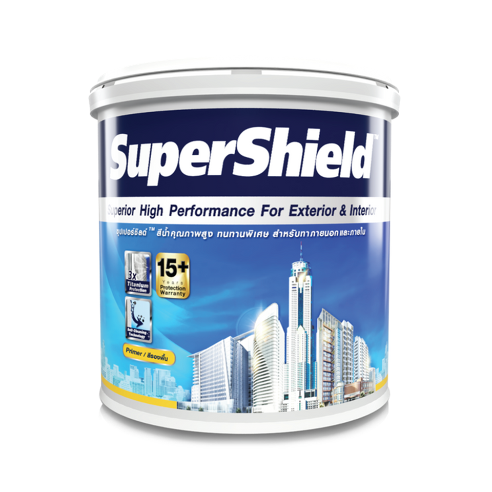 #TOA สีทาบ้าน SuperSHIELD #0000 รองพื้นปูนใหม่ ขนาด 5แกลลอน