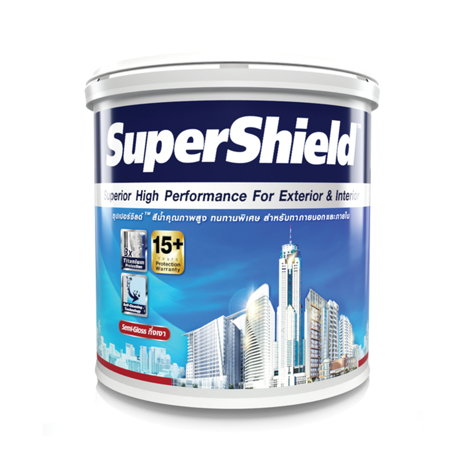 #TOA สีทาบ้าน SuperSHIELD กึ่งเงา ภายนอก เบสA ขนาด 2.5แกลลอน