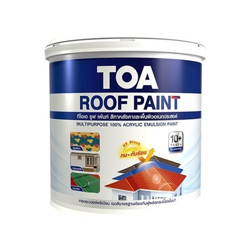 #TOA สีทากระเบื้องหลังคา #R492 ฟ้ารุ่งโรจน์ ขนาด 1แกลลอน