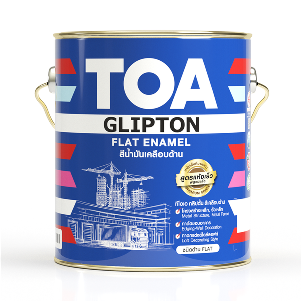 #TOA สีน้ำมัน GLIPTON ด้าน เบสA ขนาด 1แกลลอน