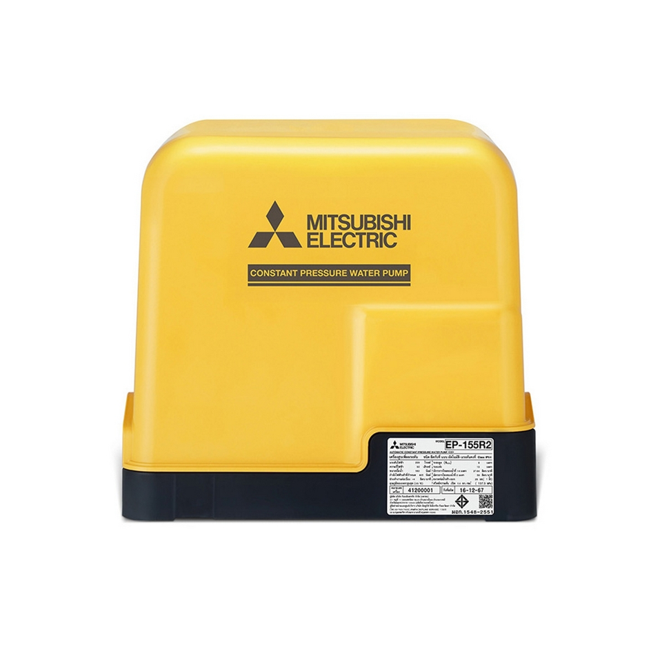#MITSUBISHI EP-155R2 ปั๊มน้ำอัตโนมัติแรงดันคงที่ (ถังเหลี่ยม) (150 วัตต์ ระยะดูด 8 เมตร ระยะส่ง 12 เมตร)