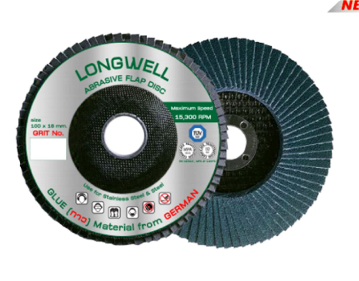 #LONGWELL จานทรายหลังแข็ง #100