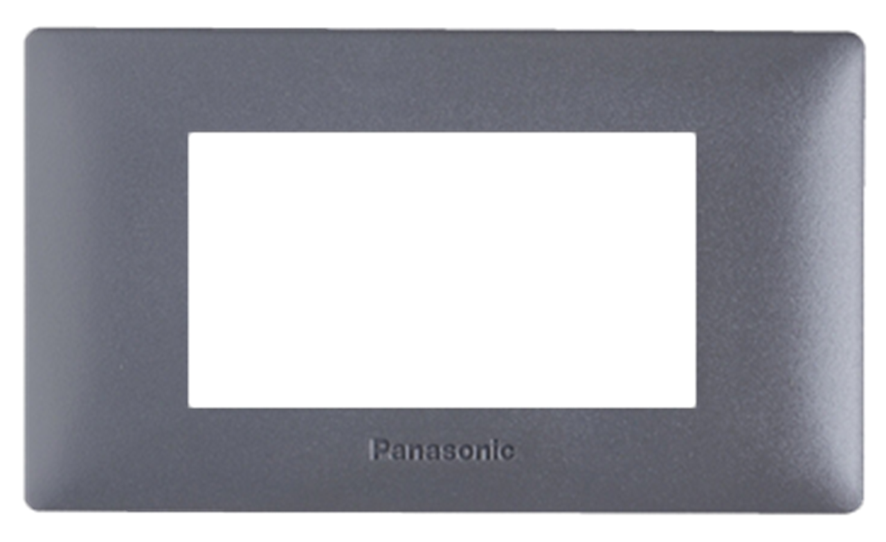 #PANASONIC หน้ากาก 3 ช่อง INITIO สีเทา รุ่น WEGN6803H