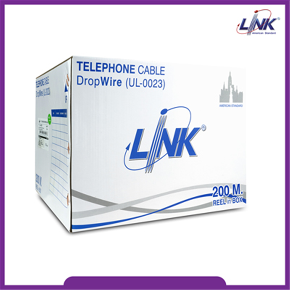 #LINK สาย DROPWIRE 2C UL-0023 (ม้วน-200เมตร)
