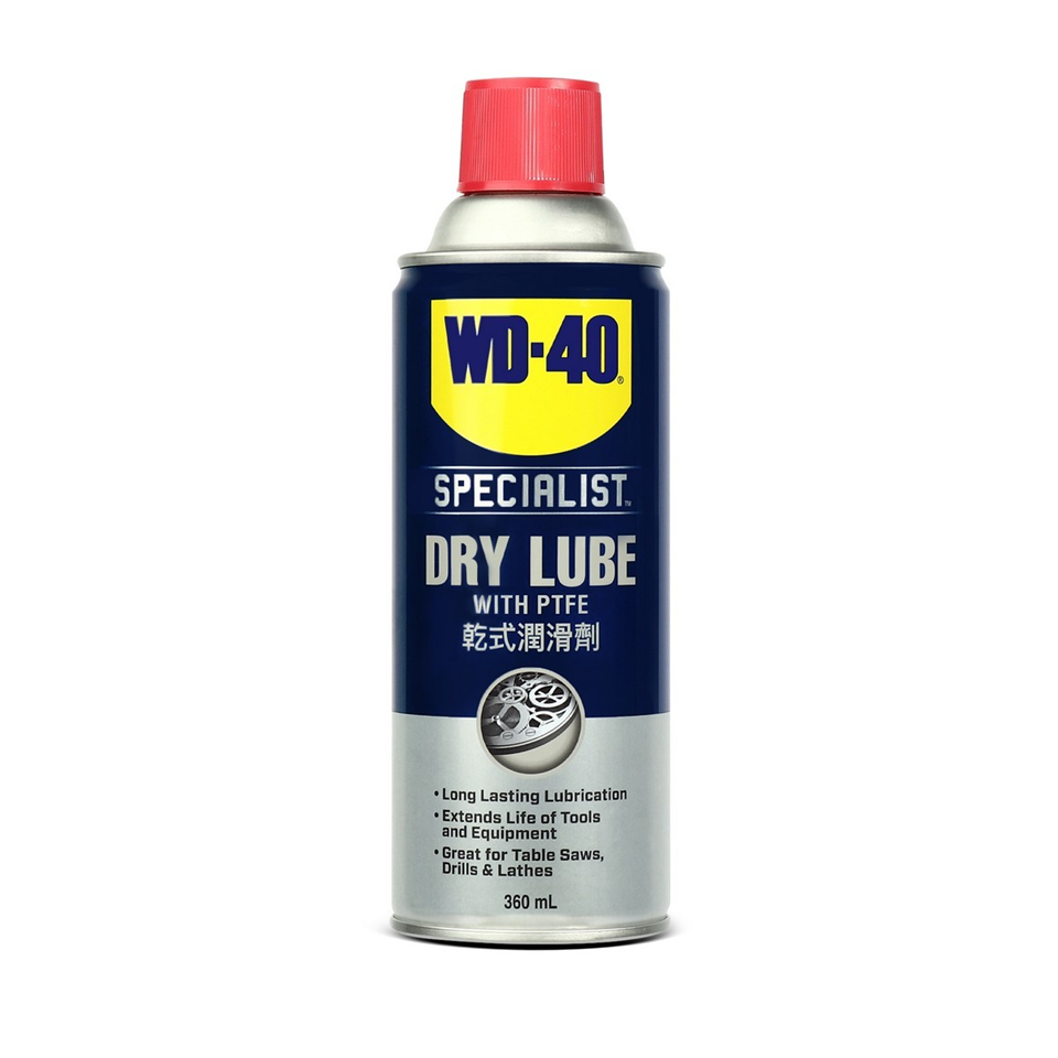 #WD40 สเปรย์หล่อลื่นผสมสารเทฟลอน ชนิดแห้ง 360ml (Dry Lube PTFE)