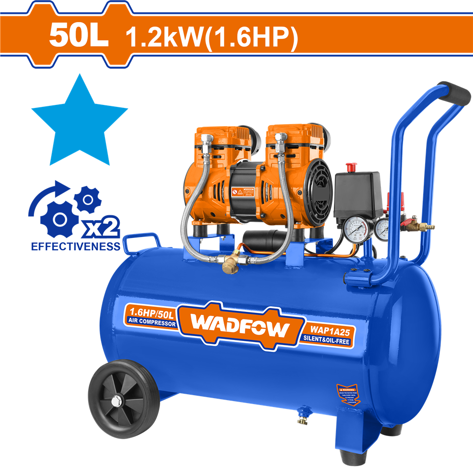 #WADFOW ปั๊มลม 1200W 50L WAP1A25