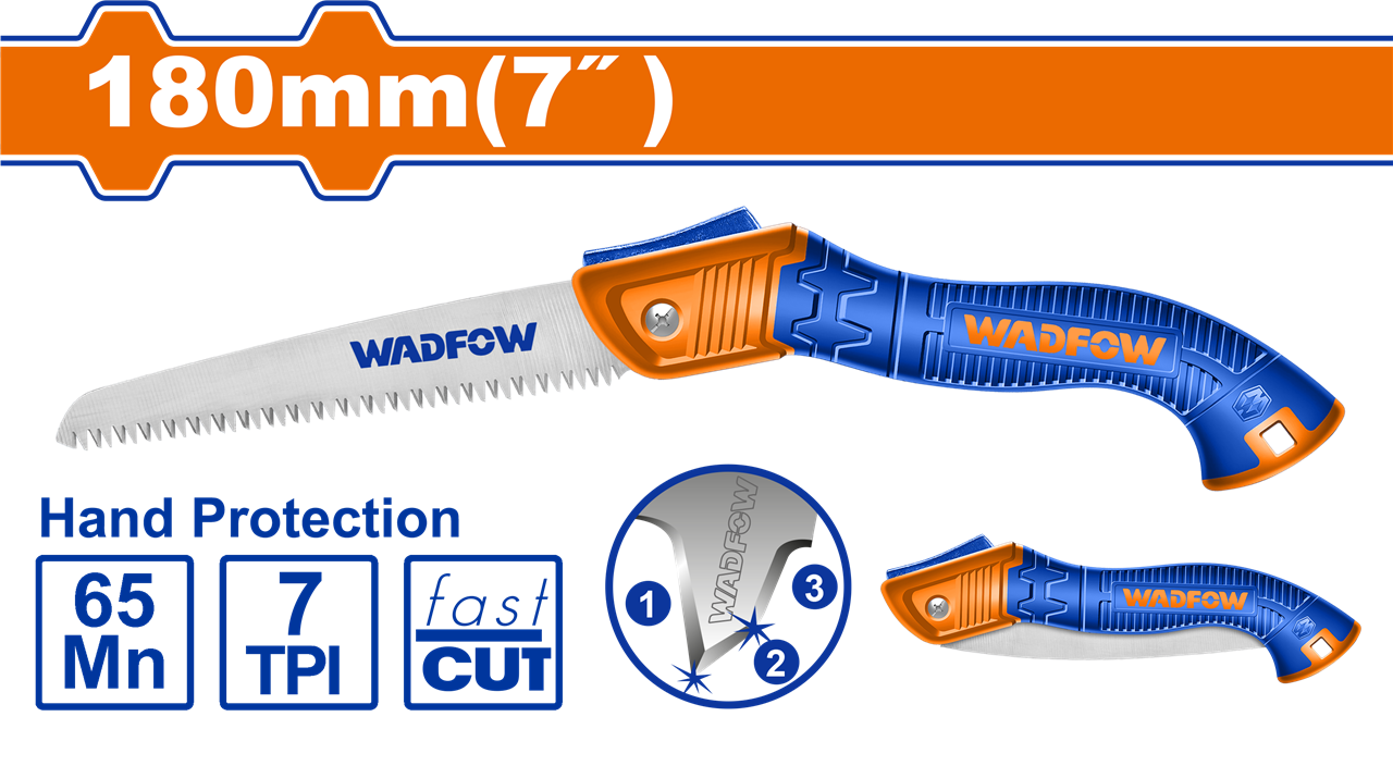 #WADFOW เลื่อยตัดกิ่ง พับได้ 7นิ้ว WHW4607